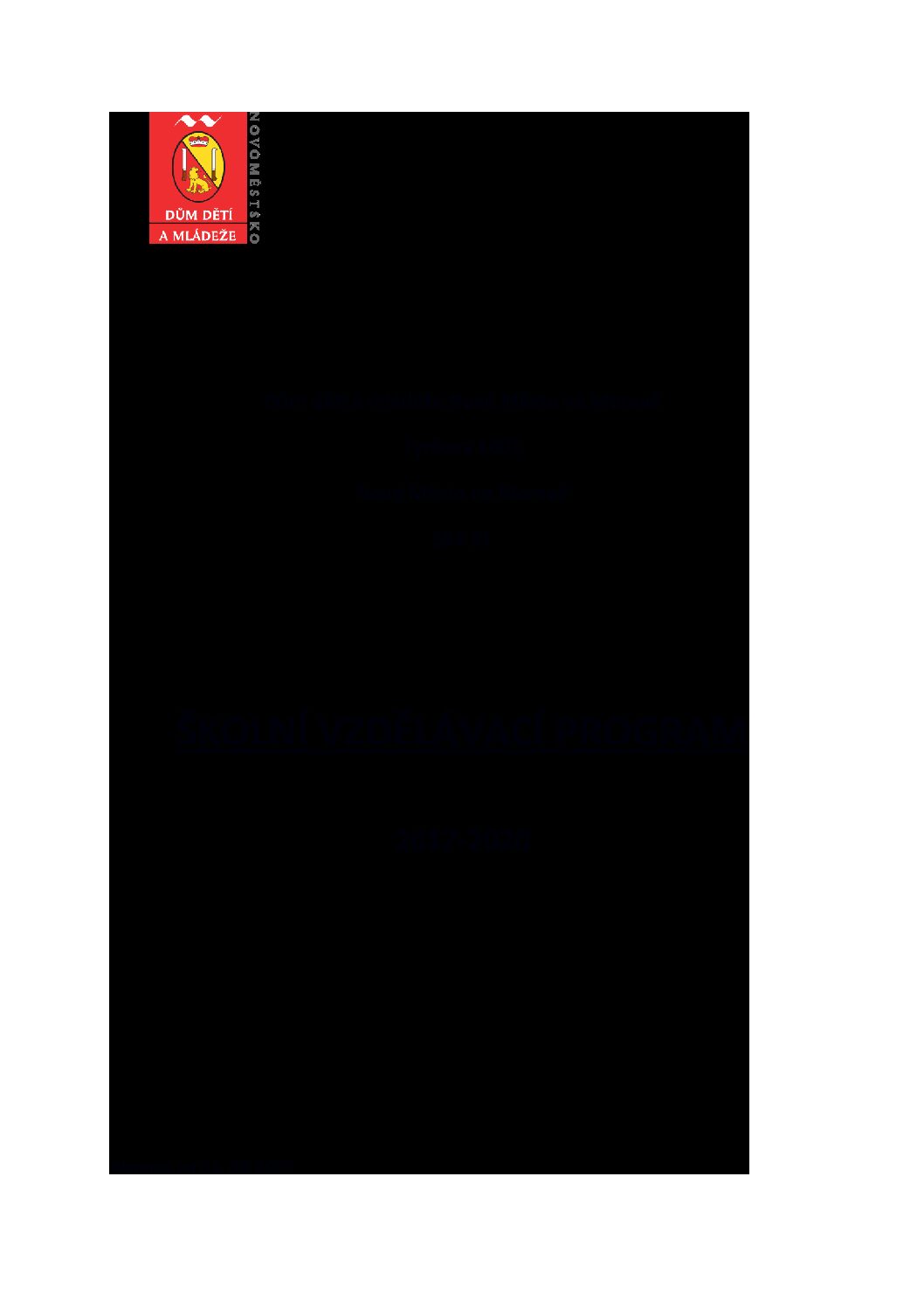 ŠVP 2017- 2020 DDM NMNM