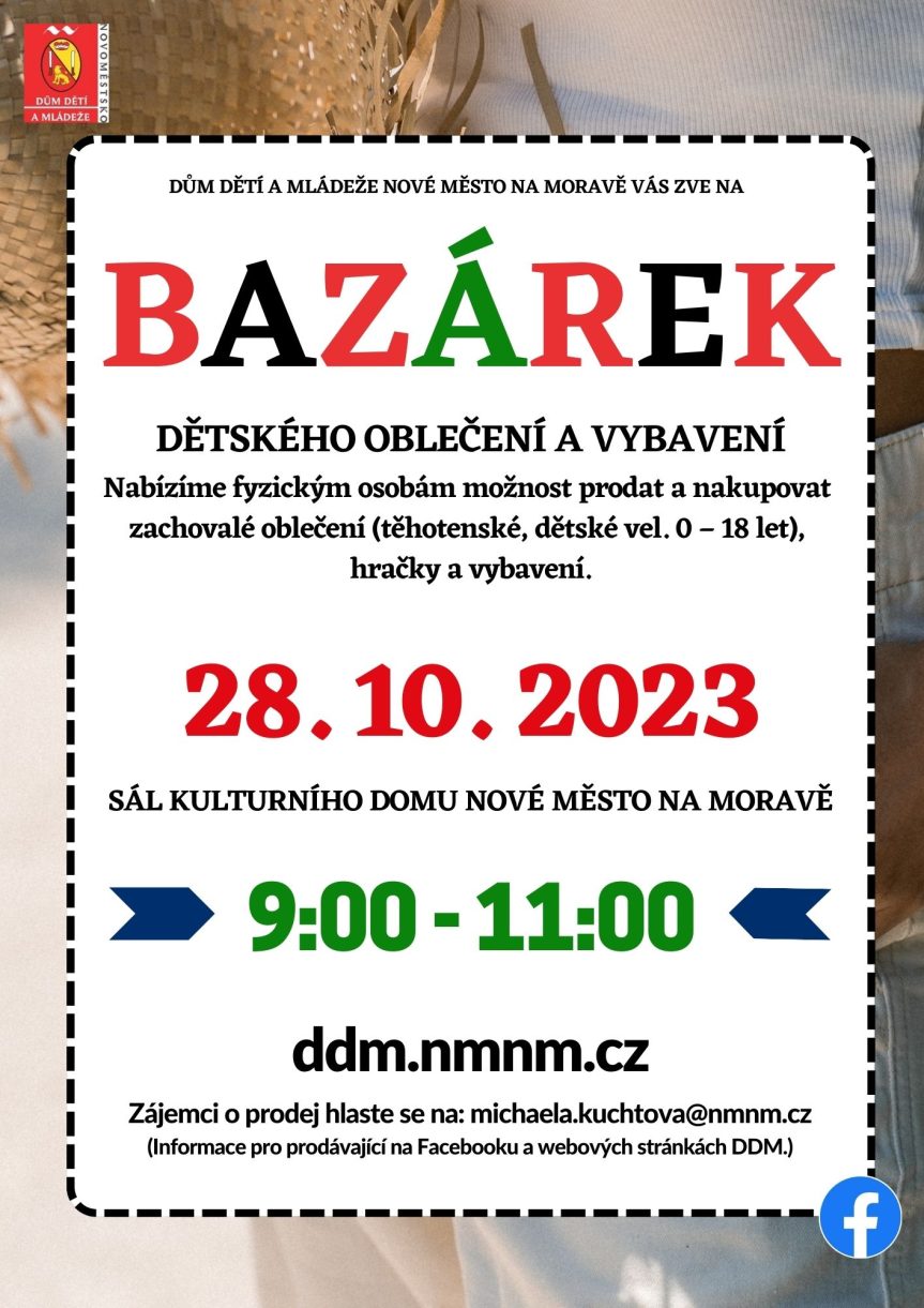 01. Bazárek 28. 10. 2023, plakát