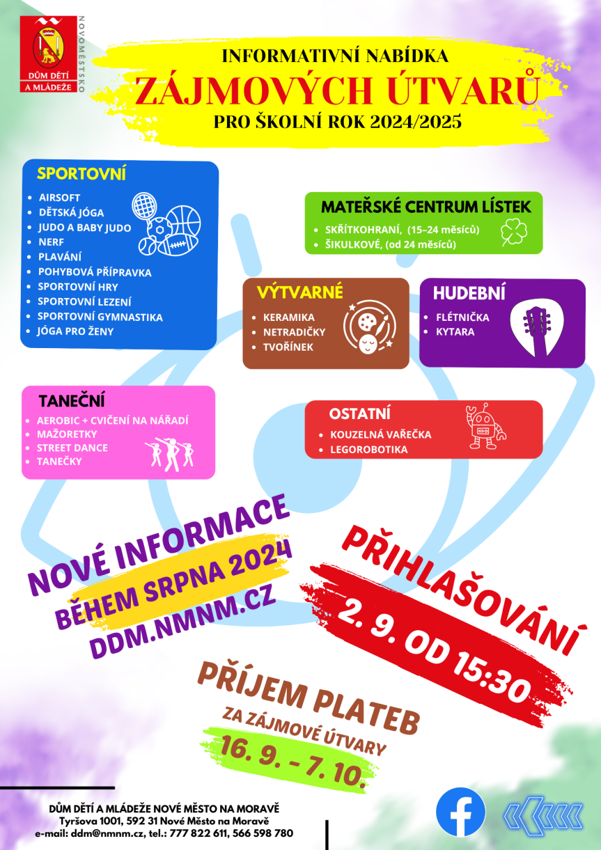 17. Informativní leták – kroužky 2