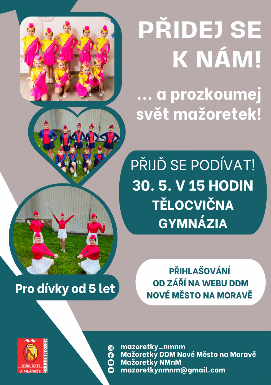 MAŽORETKY – ukázková hodina MAŽORETKY