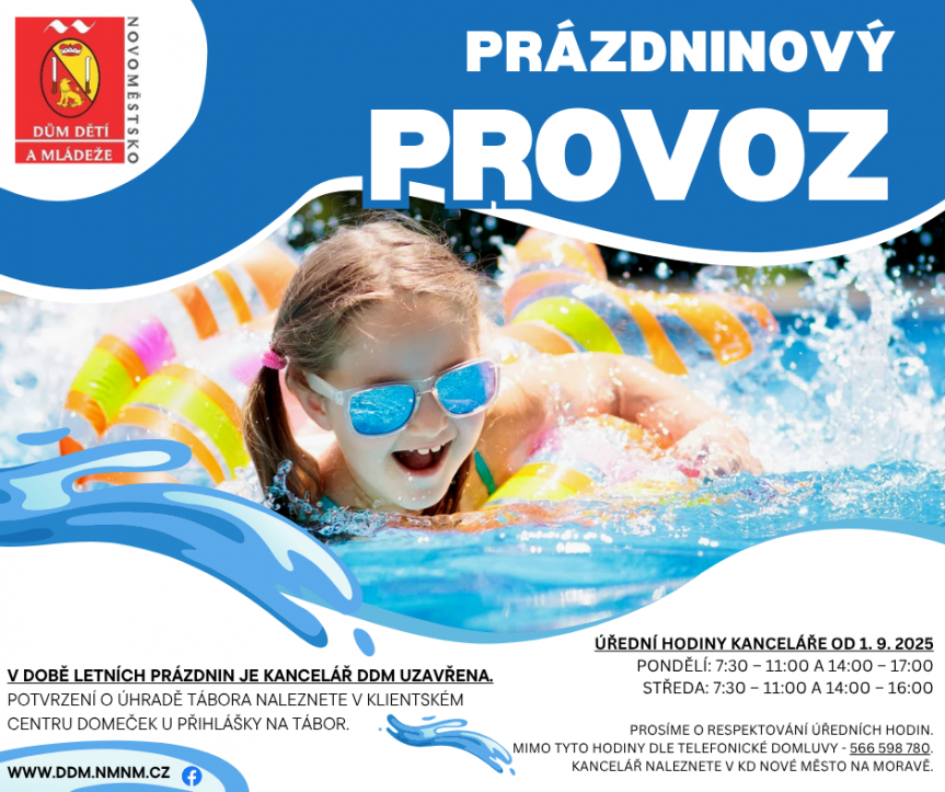 PRÁZDNINOVÝ PROVOZ KANCELÁŘE