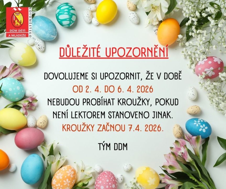 VELIKONOČNÍ PRÁZDNINY