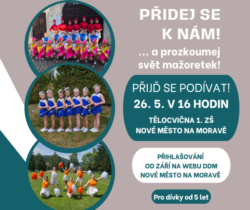 MAŽORETKY – UKÁZKOVÁ HODINA