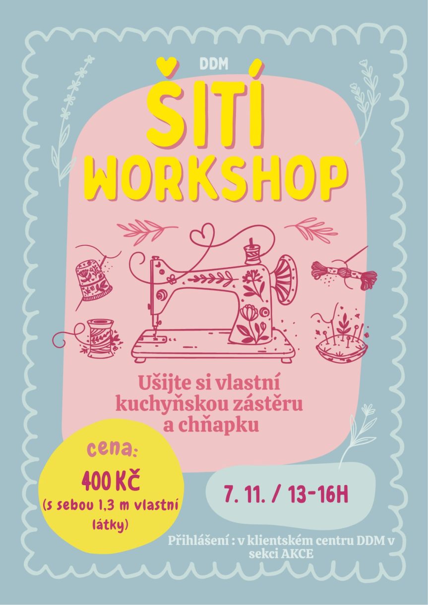 Šicí workshop: Kuchyňské zástěry a chňapky
